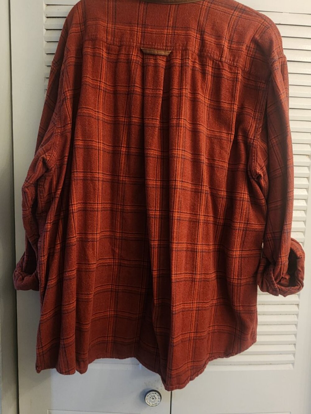 Like new Orvis Red Plaid Thick Flannel Shirt Men’s XXL - Picture 2 of 4